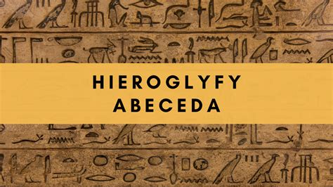 Hieroglyfy starovekého Egypta