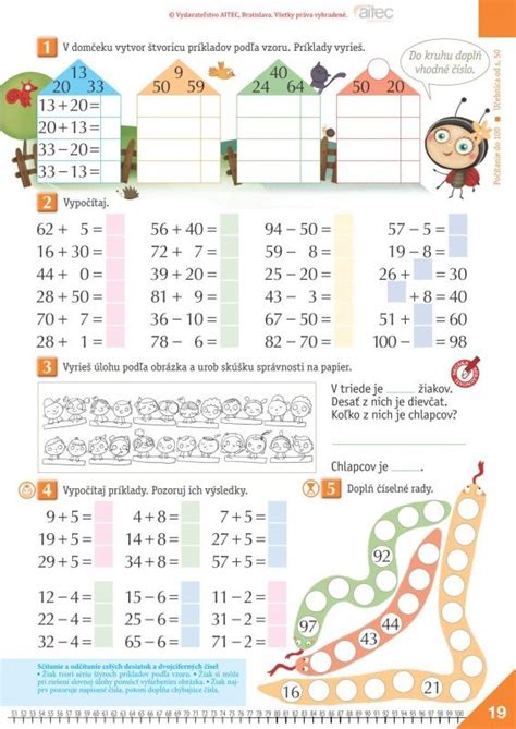 Pracovný zošit s číslami a obrázkami