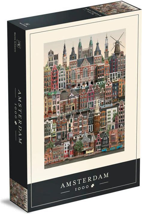 Puzzle Amsterdam s detailnými ilustráciami