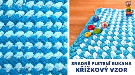 Ukážka pletenej detskej deky z klasických ihlíc