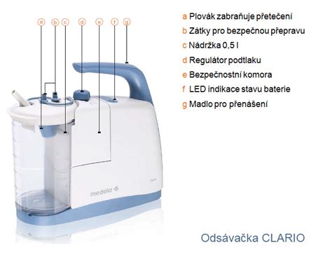 Mobilná odsávačka hlienov Medela Clario Deluxe