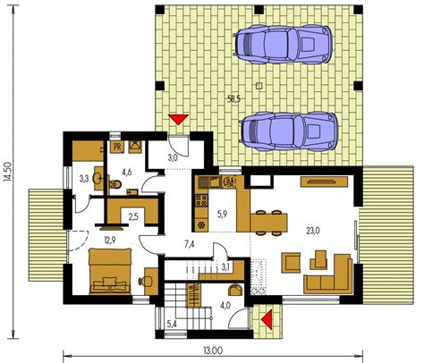 Ilustrácia dvojgeneračného domu