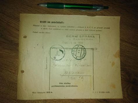 Starý dokument s pečiatkou