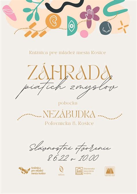 Infografika so symbolmi piatich zmyslov