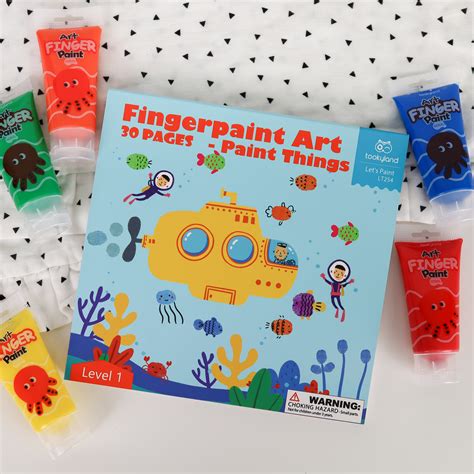 Dieťa kreslí prstovými farbami