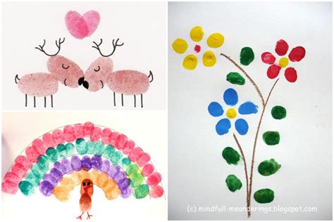 Dieťa maľuje prstami farebné odtlačky