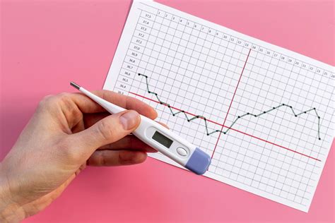 Graf zobrazujúci zmeny bazálnej telesnej teploty a cervikálneho hlienu počas menštruačného cyklu