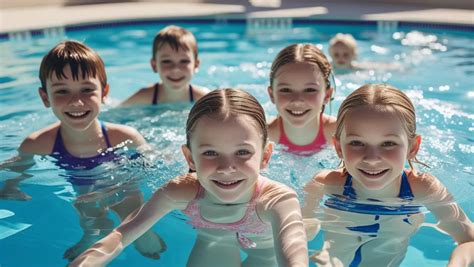 fotografia: deti v bazéne