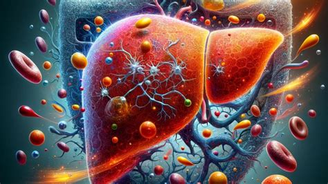 Schéma účinkov silymarínu na pečeňové bunky