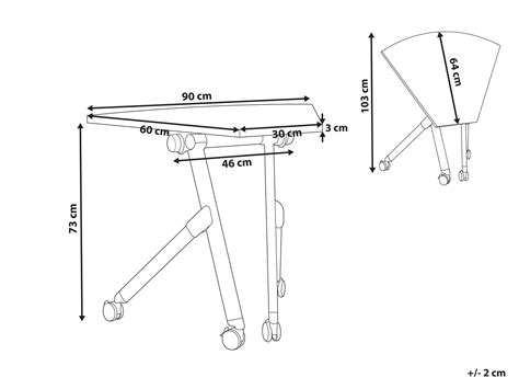Diagram s optimálnymi rozmermi detského písacieho stola