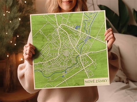 Mapa mesta Nové Zámky s vyznačenými bodmi záujmu