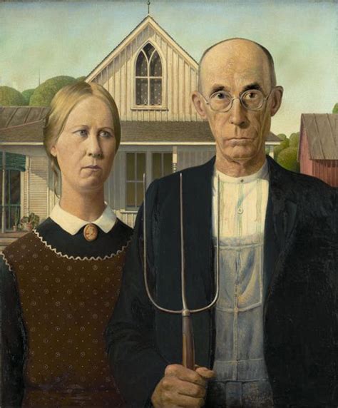 Grant Wood - Americká gotika