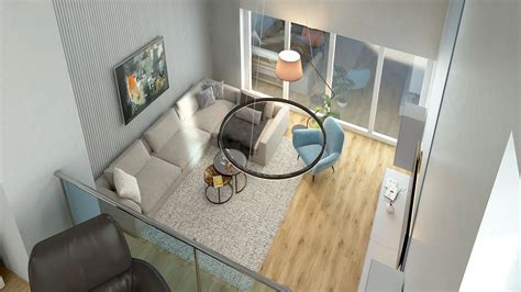 Vizualizácia interiéru zrekonštruovaného kultúrneho domu