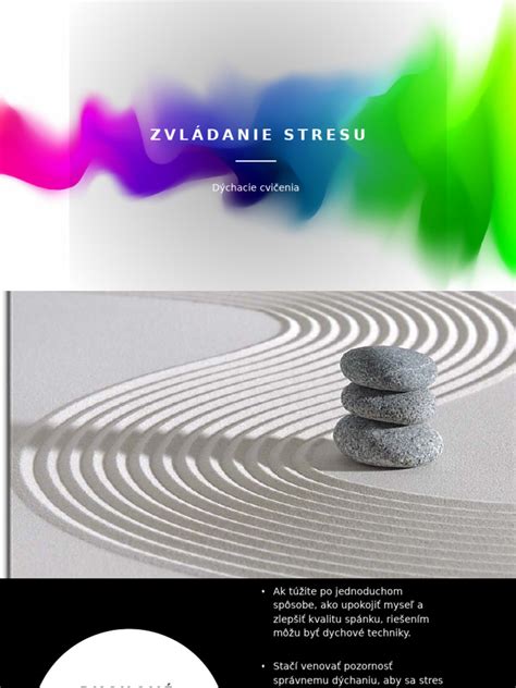 infografika znázorňujúca techniky na zvládanie stresu