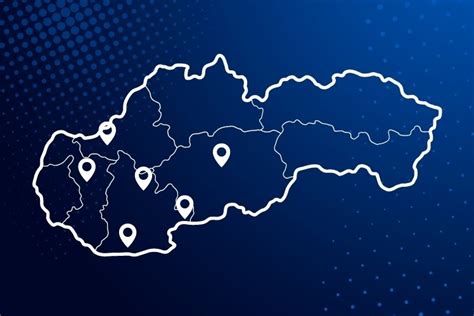 Mapa pobočiek Slovenského učeného tovarišstva