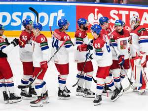 Hokejový hráč v akcii