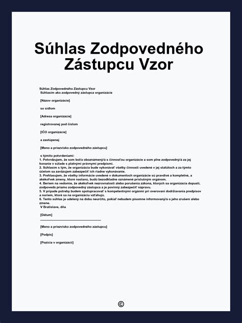 Vzor rodičovského súhlasu
