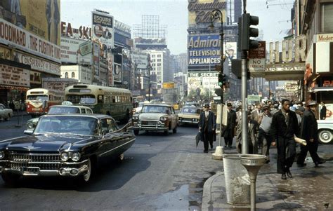 New York City street in the 1960s