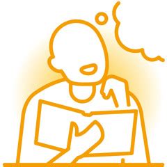 Ilustrácia sudcu Rudolpha ako mladého muža, ktorý premýšľa nad zložitým prípadom.