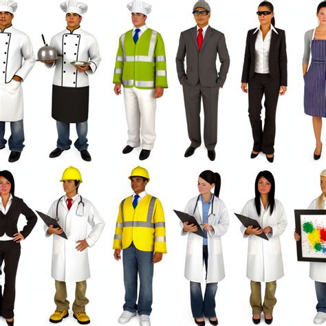 Ikony reprezentujúce rôzne profesie