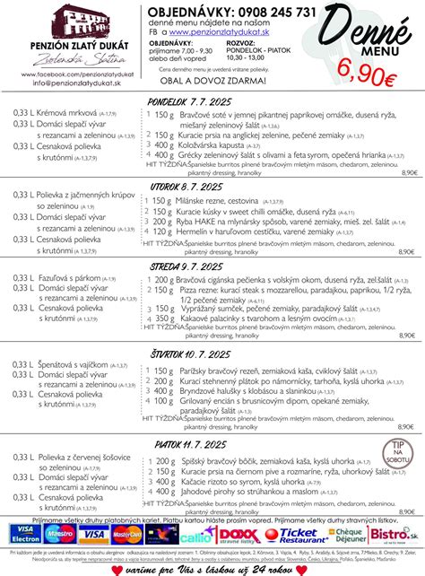 Španielske denné menu