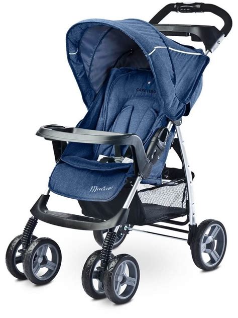 Rozložený kočík Caretero Monaco s dieťaťom