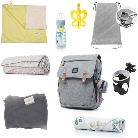 Ilustrácia rôznych doplnkov k kočíkom Inglesina