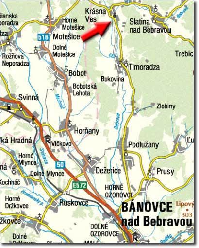 Mapa obce Pata a jej okolia