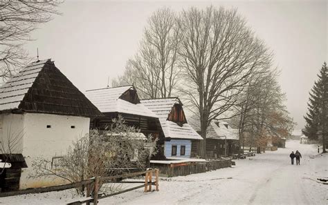 Dobová fotografia slovenskej dediny