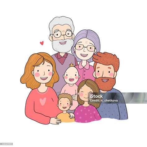 Ilustrácia rodiny s otcom a synom
