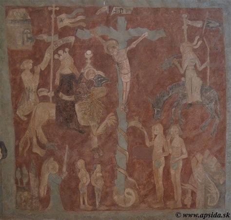 Freska svätej Anny s tromi dcérami v Kameňanoch