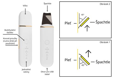 Ilustrácia správneho postupu aplikácie ultrazvukovej špachtle