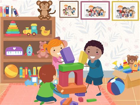 Dve deti hrajúce sa spolu s hračkami