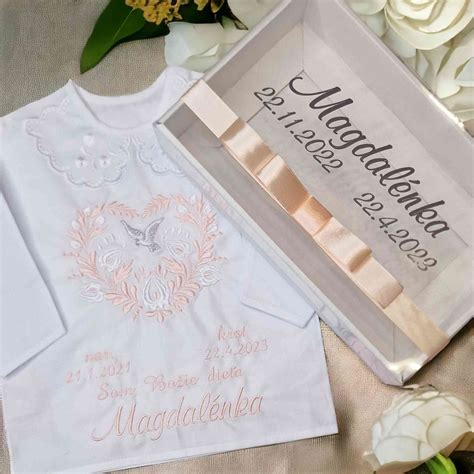 Darčeková krabička na krstnú košieľku