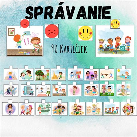 Infografika zobrazujúca rôzne typy porúch správania s ikonami.