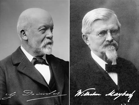 Gottlieb Daimler a Wilhelm Maybach s prvým automobilom