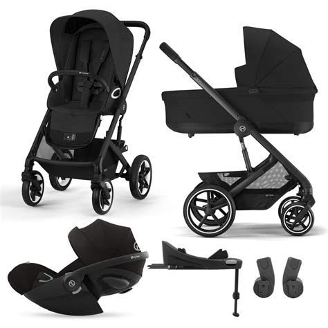 Schematické znázornenie cestovného systému Cybex s kočíkom, vaničkou a autosedačkou