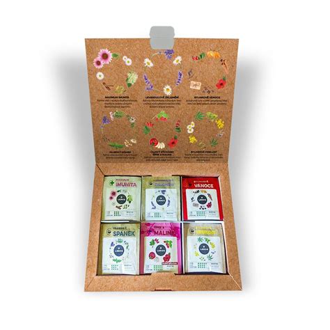 Široká škála bylinných čajov