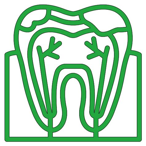 Diagram zobrazujúci štruktúru zuba a možné zdroje bolesti