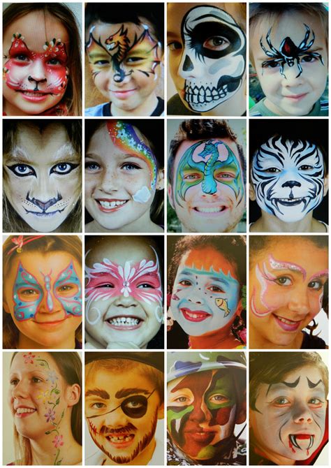 Dieťa maľuje na tvár