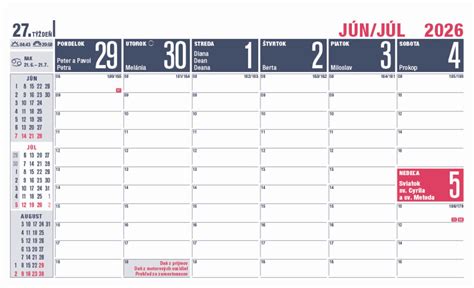 Kalendár s označeným dátumom