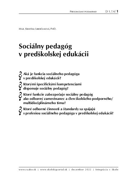 Diagram znázorňujúci kroky v procese školskej integrácie