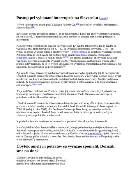 Ilustrácia chirurgickej interrupcie