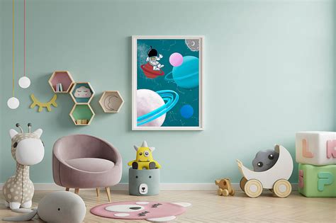 ilustrácia detskej izby pripravenej na spánok