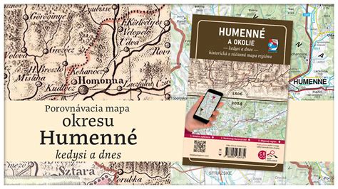 Mapa regiónu Humenné s vyznačenými obcami