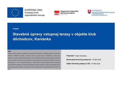 Symbolické znázornenie finančnej podpory