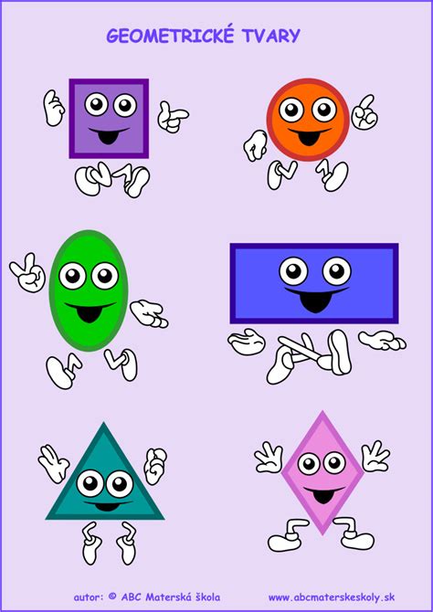 farebné geometrické tvary pre bábätká