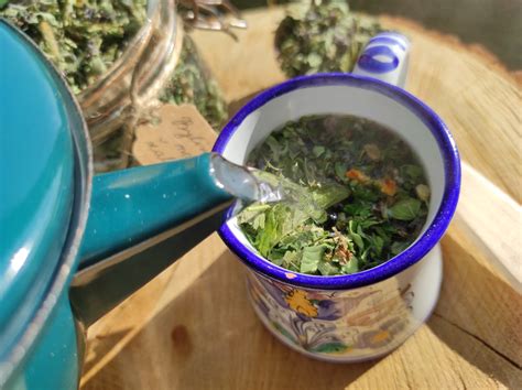 fľaša s vodou a bylinkový čaj