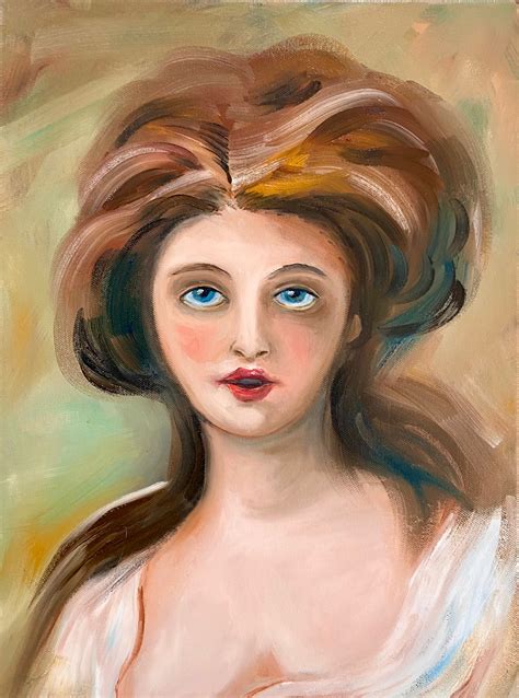 Portrét dievčatka s veľkými modrými očami a dlhými hnedými vlasmi