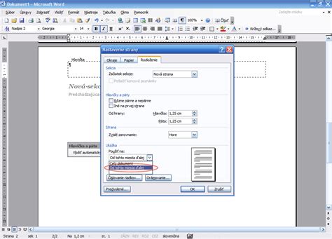 nastavenie rozmerov papiera v MS Word